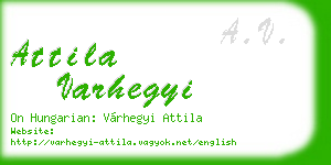 attila varhegyi business card