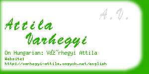 attila varhegyi business card